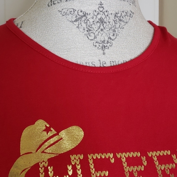 Filly Flair Merry Christmas Y'all Long Sleeve Tee Shirt Size Large - Picture 3 of 8